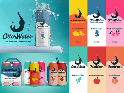 OtterWater brand concept adobe branding design graphic design illustration logo package typography vector