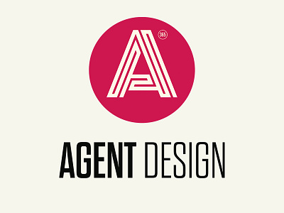 Agent Design Logo agent design logo retro