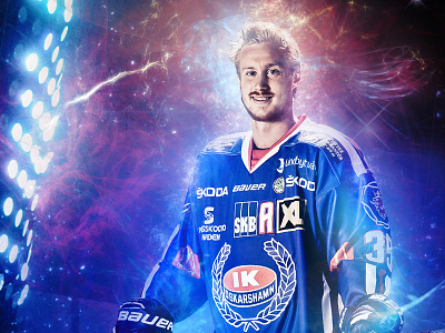 Hockey Website editing light effects photoshop sports