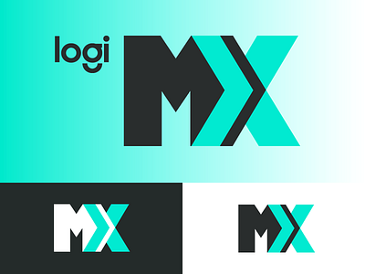 Logi MX branding illustration logo typography vector