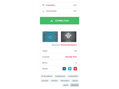 Product details details download favorites license product social tags value