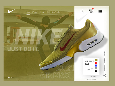 Nike Shoe Design Concept branding design design concept product design ui ui design ux