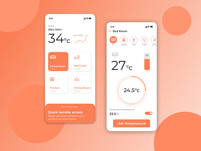 Smart Home App UI Design Concept app design design design concept mobile app mobile application product design ui ui design ux