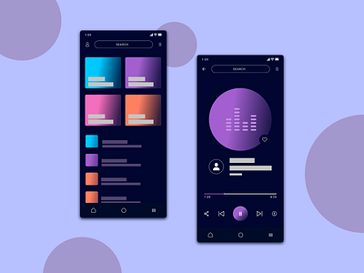 Music App UI Design Concept app app design application design design concept mobile app music music app product design ui ui design ux