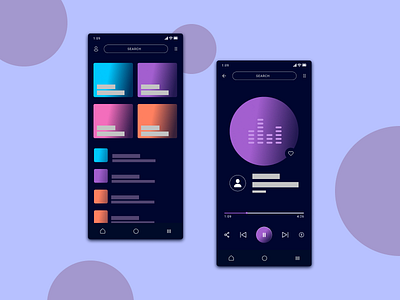 Music App UI Design Concept