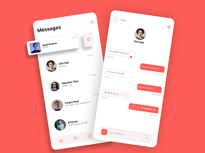 Messaging App UI concept