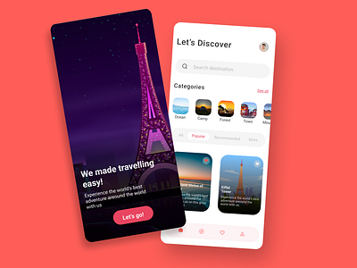 Travel App Design