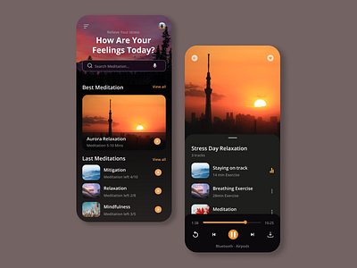 Meditation App - UI Design Concept