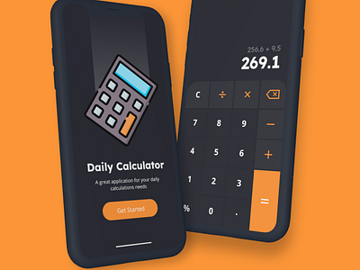 Daily UI 004 - "Calculator" app design branding design design concept product design ui ui design ux