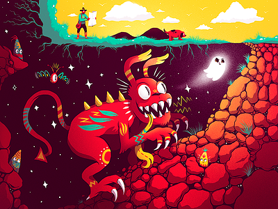 The Monster Project 2016 - Illustration character design color composition concept illustration kid monster