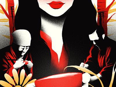 Urushi Lacquer - Editorial Illustration