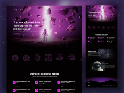 Landingpage: SPACIA. app design espacio graphic design landingpage ui ux