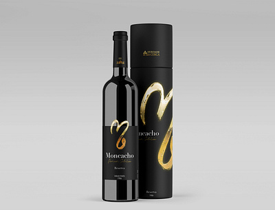Product Packaging Moncacho Wine bottle brand guidelines illustration labeling logobrand identity product label product packaging wine