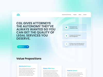 Website concept for a law firm concept law light ui webdesign website