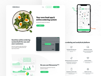 Landing Page for food ordering system