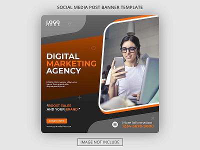 Marketing Agency Banner Template Social media Post