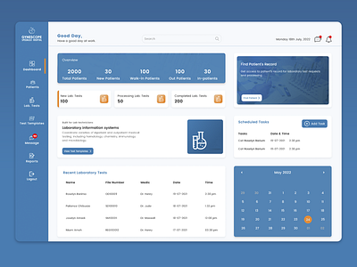 Customized Laboratory Dashboard