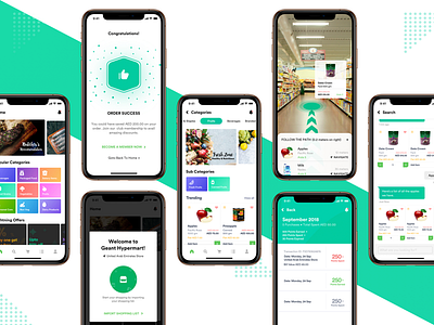 Store Concept ar navigation hypermart iphone xs mobile app online grocery