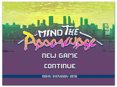 Mind The Apocalypse apocalypse gamer pixelart platformer retro