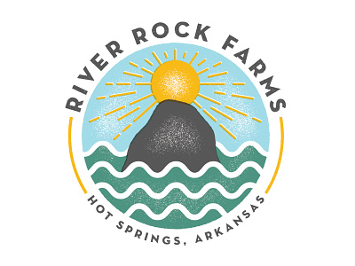 River Rock design illustration logo