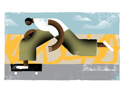 Skater v2 illustration skateboarding