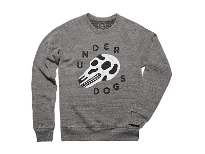 Underdogs design dog illustration shirt skull type typography