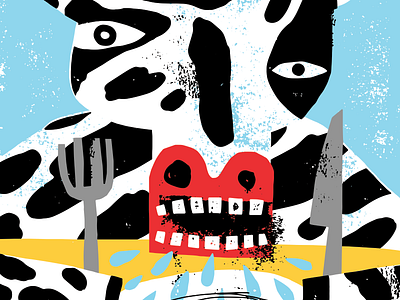 Cow Detail art color cow illustration texture