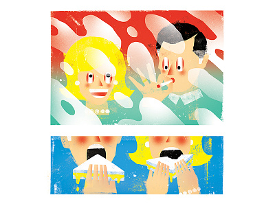 High Parents color illustration texture