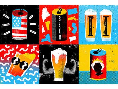 More IPA's beer color editorial illustration pattern shape texture type typography