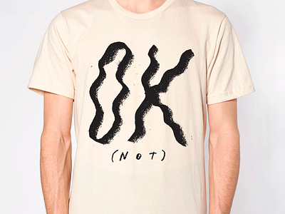 OK graphic shirt texture type typography