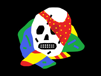 Dirty Laundry color illustration laundry pattern skull