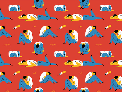 Hangover Pattern color design illustration pattern texture