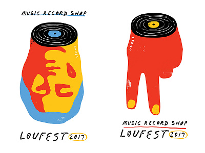 MRS x LouFest design illustration poster typography