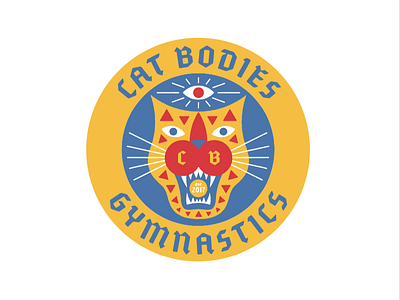 Cat Bodies cat design gymnastics illustration logo tiger type typography