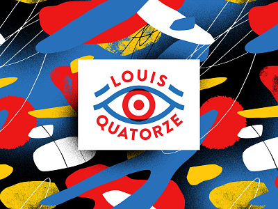 Louis Quatorze branding color design illustration logo texture