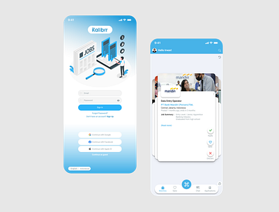 Kalibrr App app design mobile ui ux