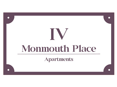 Finished 4 Monmouth Place Logo graphic app ipad pro logo logo design