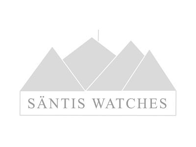 Santis Watches logo idea 3 branding logo logo design mountain mountain logo