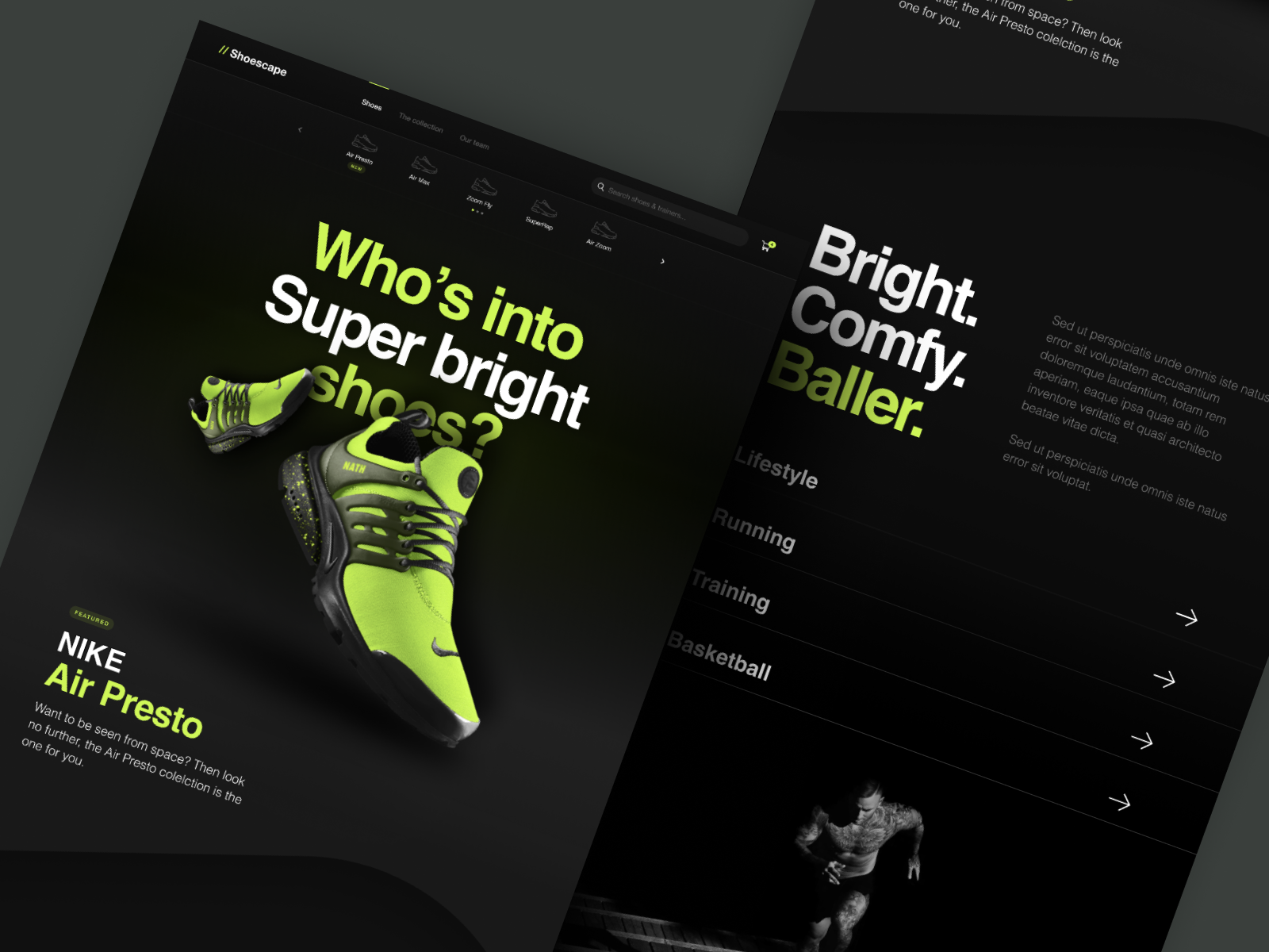 product design nike