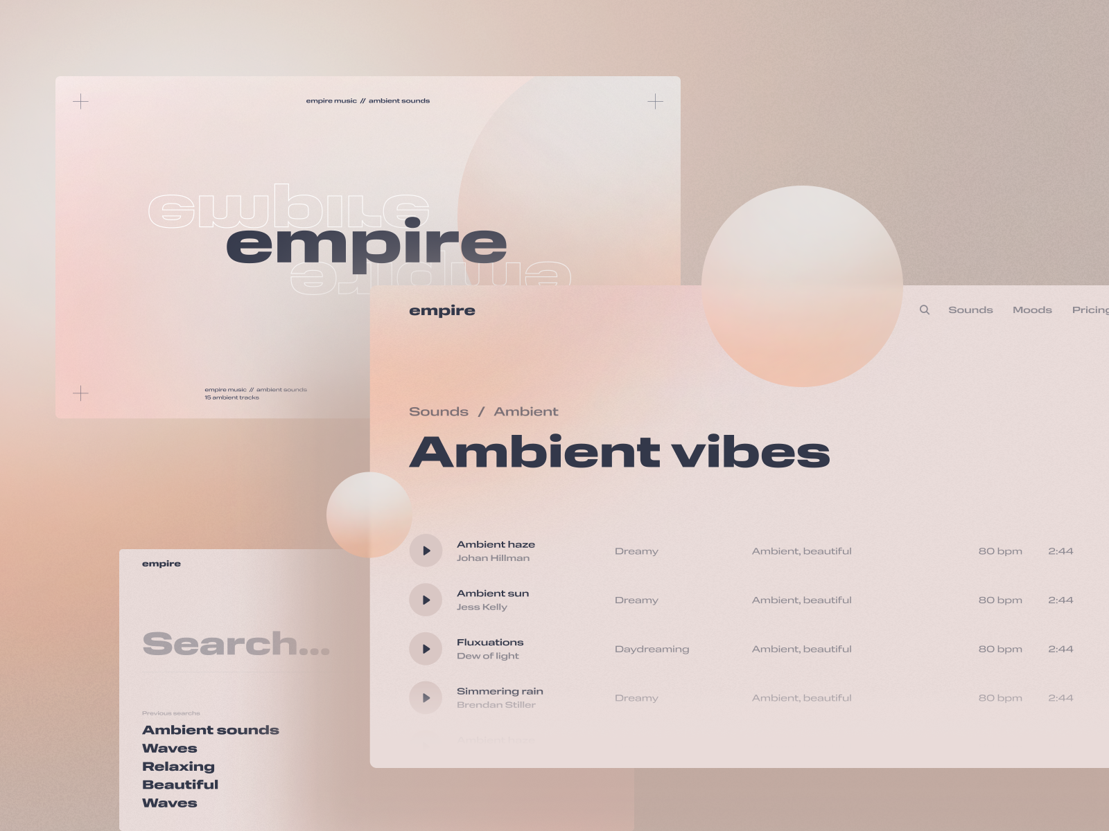 Ambient Sounds by Cal Notman on Dribbble