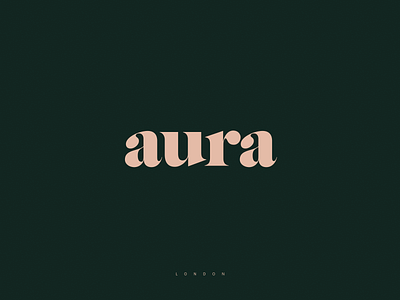 aura brand brand agency branding cosmetics green health helthcare landing page logo logomark products skincare typography wordmark