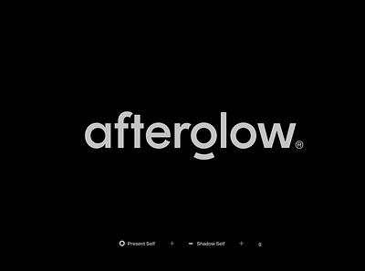 afterglow brand brand agency brand identity branding circle creative dark graphic design logo logomark minimal psychology round wordmark