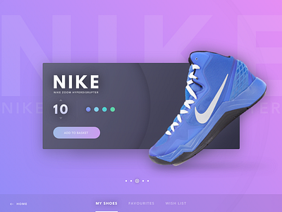 Purple Shoes cards colour nike shoes sport ui web