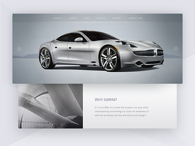 Fisker Karma cards depth fisker karma grey home shadow ui web