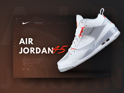 Air Jordan 45 air jordan card colour ecommerce nike sports web