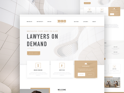 Law Firm gold law lawyer responsive simple web website white