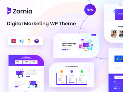 Zomia Digital Marketing branding graphic design logo ui