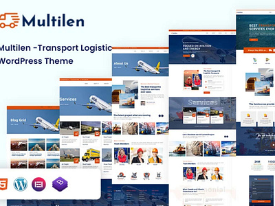 Multilen Transport & Logistic WordPress Theme.