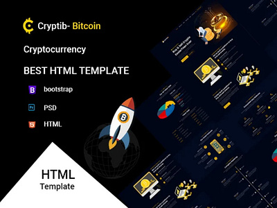 Crypto Cryptocurrency ICO & Bitcoin HTML5 Template