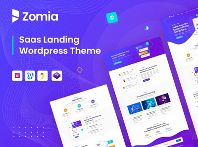 Zomia - Saas & Startup WordPress Theme. agency branding business catagory consulting design graphic design illustration multipurpose